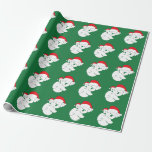 Papel De Presente Christmas Koala Bears<br><div class="desc">Koala Bears de Natal,  esta design apresenta uma silhueta de ursos bonitos de Koala com chapéus de Natal.</div>