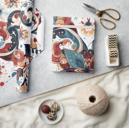 Papel De Presente Christmas Motifs