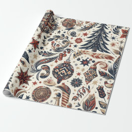 Papel De Presente Christmas Motifs Wrapping Paper n5