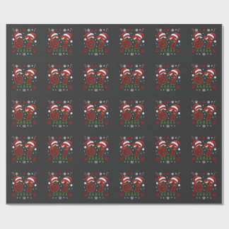 Papel De Presente Christmas Six Seven 67 Santa Xmas Gen Alpha