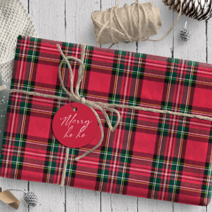 Papel De Presente Christmas Tartan Red/Green ID768