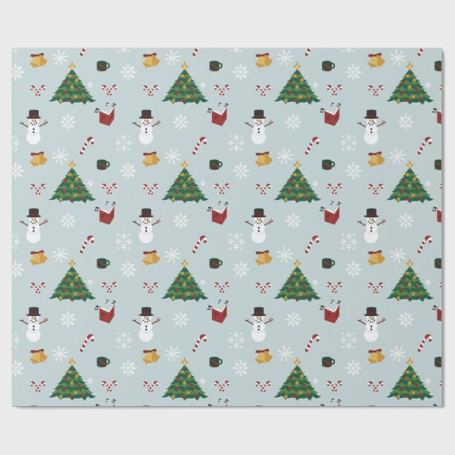 Papel De Presente Christmas Time Wrapping Paper (Aberto)