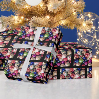 Papel De Presente CHRISTMAS TREE ORNAMENTS wrapping paper