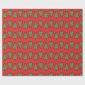 Papel De Presente Christmas Tree Wrapping Paper