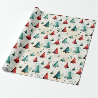 Papel De Presente Christmas trees