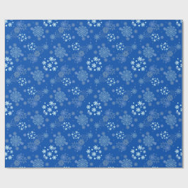 Papel De Presente Christmas Winter Hanukkah Snowflake design 