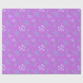 Papel De Presente Christmas Winter Hanukkah Snowflake design 