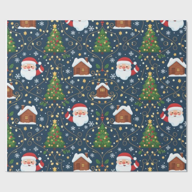 Papel De Presente Christmas Wrapping Paper (Aberto)
