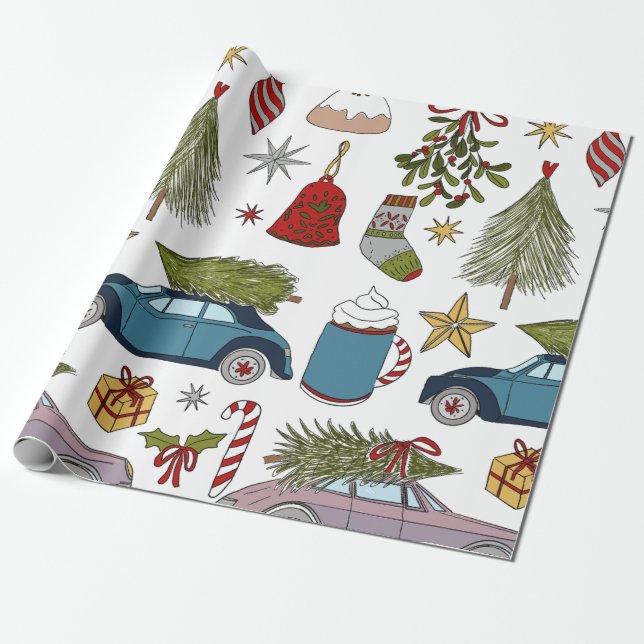 PAPEL DE PRESENTE CHRISTMAS WRAPPING PAPER  (Desenrolado)