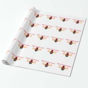 Papel De Presente Christmoose alegre