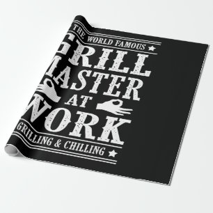 Papel De Presente CHURRASCOS Famoso Mestre De Grill Do Mundo No Tr