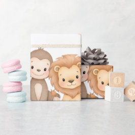 Papel De Presente Chuva de Bebê "Está Prestes a Ficar Selvagem" Jung