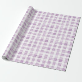 Papel De Presente Chuva de Bebê Listras Brancas Roxas