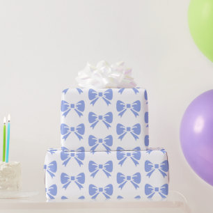 Papel De Presente Chuva de Bebê Menino Pequeno Arco Azul Aniversário