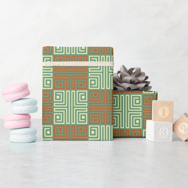 Papel De Presente Chuva de Noiva de Monograma Premium de Amor Encant (Chá de bebê)