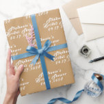 Papel De Presente Chuva de Terra Cota Outono Noiva Moderna Chá de No<br><div class="desc">Personalizado,  moderno,  simples,  minimalista,  elegante,  terracota,  outono,  noiva,  chá de noiva papel de embrulho.</div>