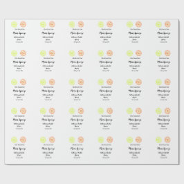 Papel De Presente Chuveiro de noiva limão cítrico Main Squeeze adici