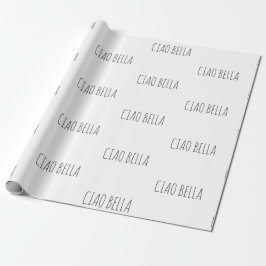 Papel De Presente Ciao bella | Olá linda