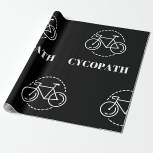 Papel De Presente Ciclista de Bicicleta de Estrada Minimalista Pun C