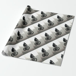Papel De Presente CICLISTA do motociclista MTB BMX da montanha