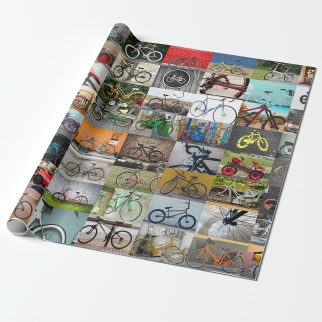 Papel De Presente Ciclos de bicicleta (Desenrolado)