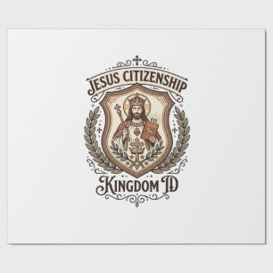 Papel De Presente Cidadania de Jesus Reino ID Cidadania de Jesus Par