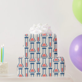 Papel De Presente Ciência no tubo de ensaio e beaker