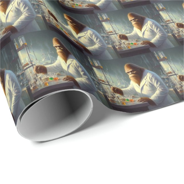 Papel De Presente Cientista Bigfoot (Ponta do rolo)