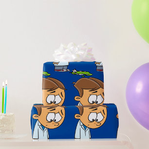 Papel De Presente Cientista triste com experimento quebrado