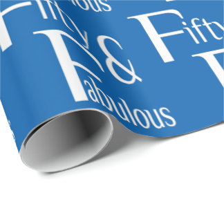 Papel De Presente Cinquenta e fabuloso