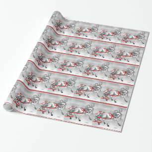 Papel De Presente Cintos de Neve de Natal