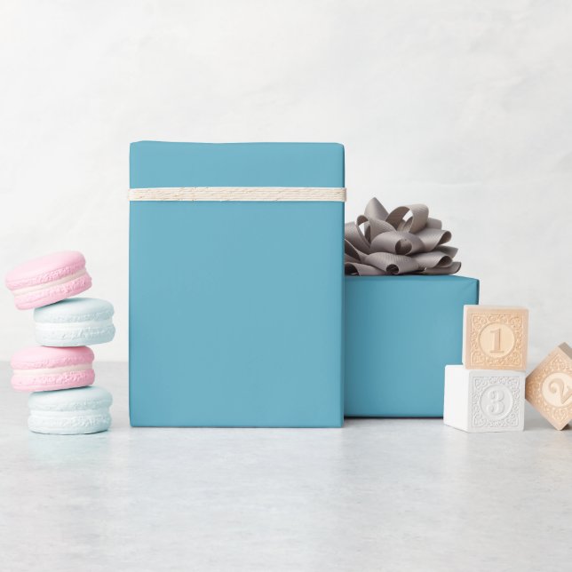 Papel De Presente Cintura azul clara de cor sólida (Chá de bebê)