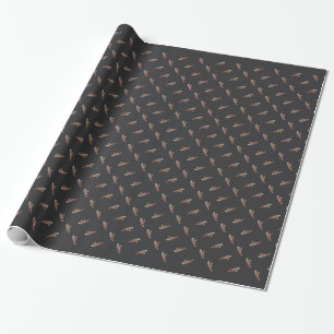 Papel De Presente Cinza africana natal