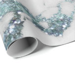 Papel De Presente Cinza Aquática Glama Brilhante Azul Marble Marble<br><div class="desc">Minimalismo e elegância de acordo com as verdadeiras tendências de decoração interior. Para muitas ocasiões</div>