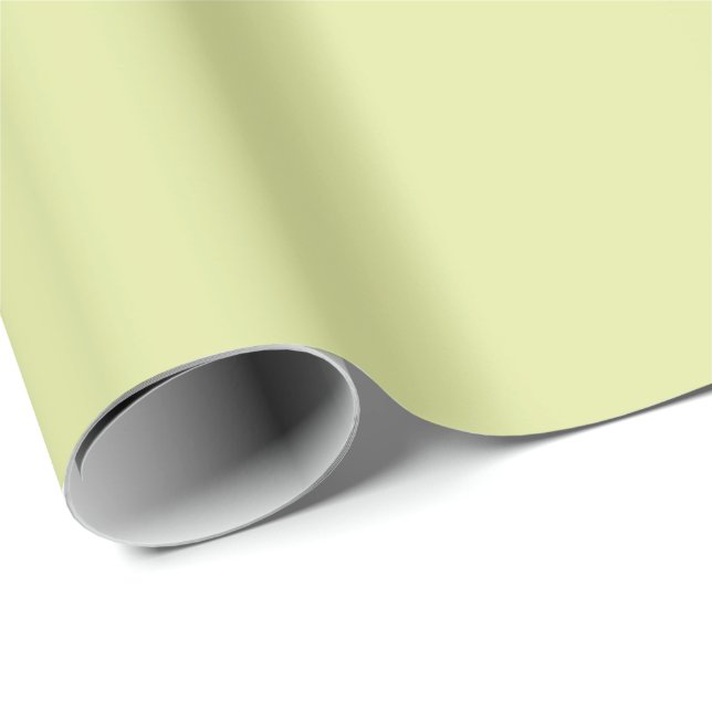 Papel De Presente Cinza Claro Amarelo Sólido (Ponta do rolo)