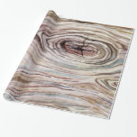 Papel De Presente Cinza de Madeira Russo Cinto de Água Chic<br><div class="desc">Papel de empacotamento</div>