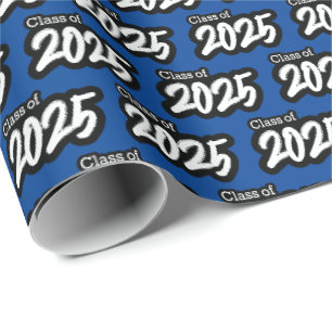 Papel De Presente Cinza de prata Classe de pincel de 2025
