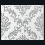Papel De Presente Cinza de Prata Damasco - Brilho Metálico Real<br><div class="desc">Livro de Glam e Chic Wrapping Paper para muitas ocasiões como aniversário,  aniversário,  casamento,  festa de noiva,  novo emprego,  nova casa,  festa corporativa,  festa de aposentadoria,  novo bebê.. florenceK</div>