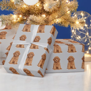 Papel De Presente Cinza do padrão do logotipo da imagem de foto pers