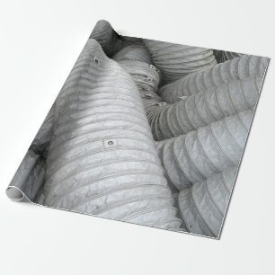 Papel De Presente Cinza e sofá de tecido preto