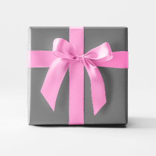 Papel De Presente  Cinza Escura