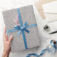 Papel De Presente Cinza faux burlap Country wraping paper (Gifting)