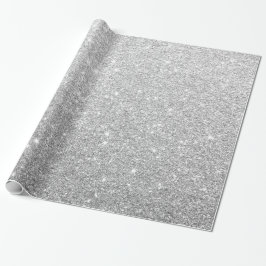 Papel De Presente Cinza Luminosa Metálica Moderna Elegante Brilhante