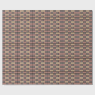 Papel De Presente Cinza Peach Parede Brick Rosa