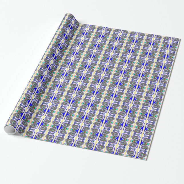 Papel De Presente cinza rico (Desenrolado)