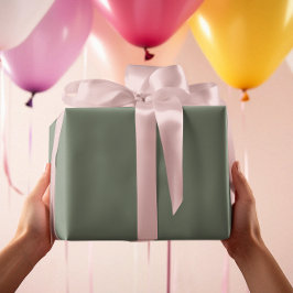 Papel De Presente Cinza Verde Sem Muda