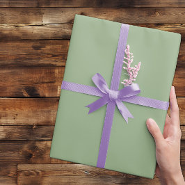 Papel De Presente Cinza verde suave de cor de tendência