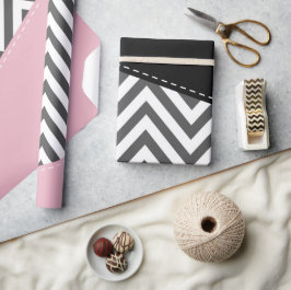 Papel De Presente Cinza Zigzag, Cinza Chevron, Zigzag Patterno, Rosa