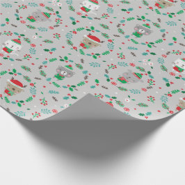 Papel De Presente Cinzas de óculos de Natal