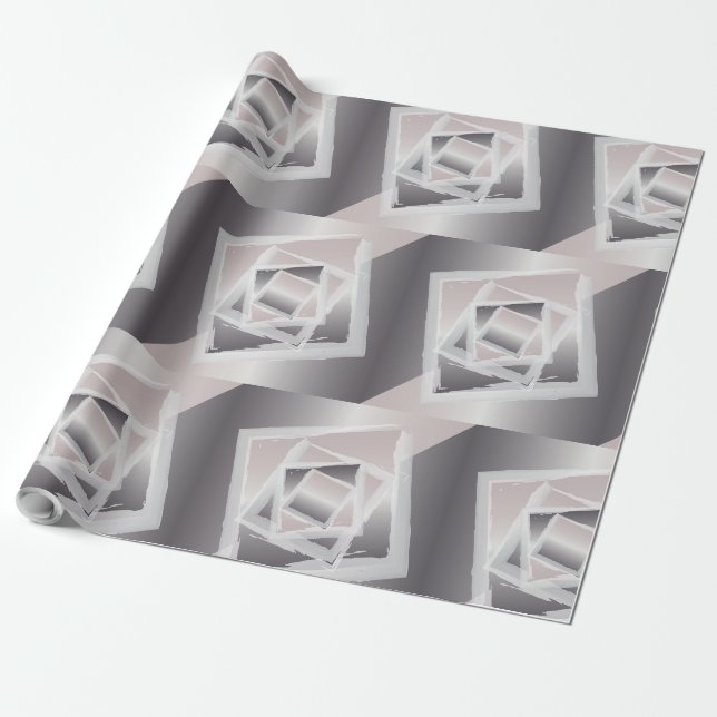 Papel De Presente cinzas de quartzo enfumaçado (Desenrolado)